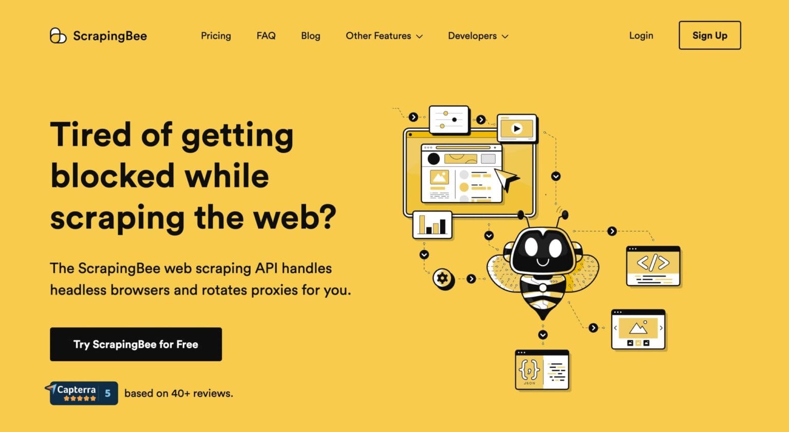 ScrapingBee API Review 2026 - Features, Pricing, Pros & Cons - Small ...