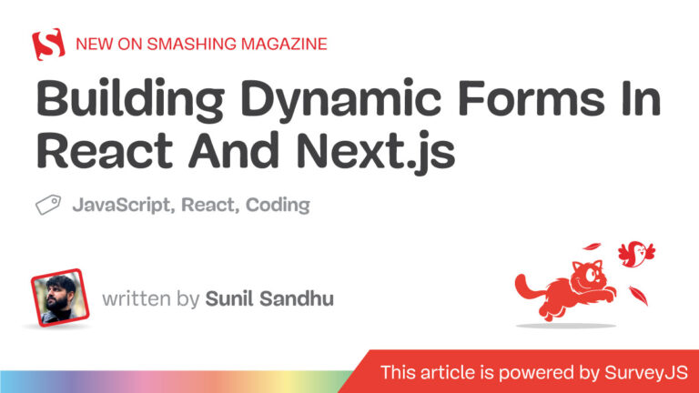 Building Dynamic Forms In React And Next.js — Smashing Magazine