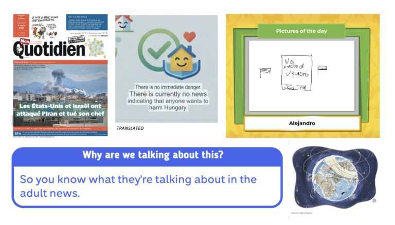 Children get help to cope with the news of latest Middle East bombings 