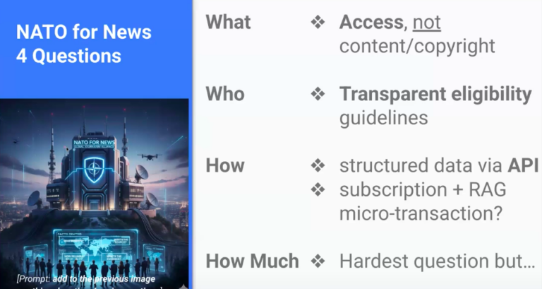 ‘We don’t want to sleepwalk into this,’ says NATO for News advocate about AI deals